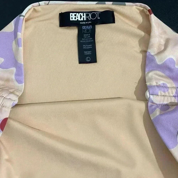 New Beach Riot High Rise Heather Bikini Bottom 70s Hippie Festival Beaded Desert - Picture 10 of 11